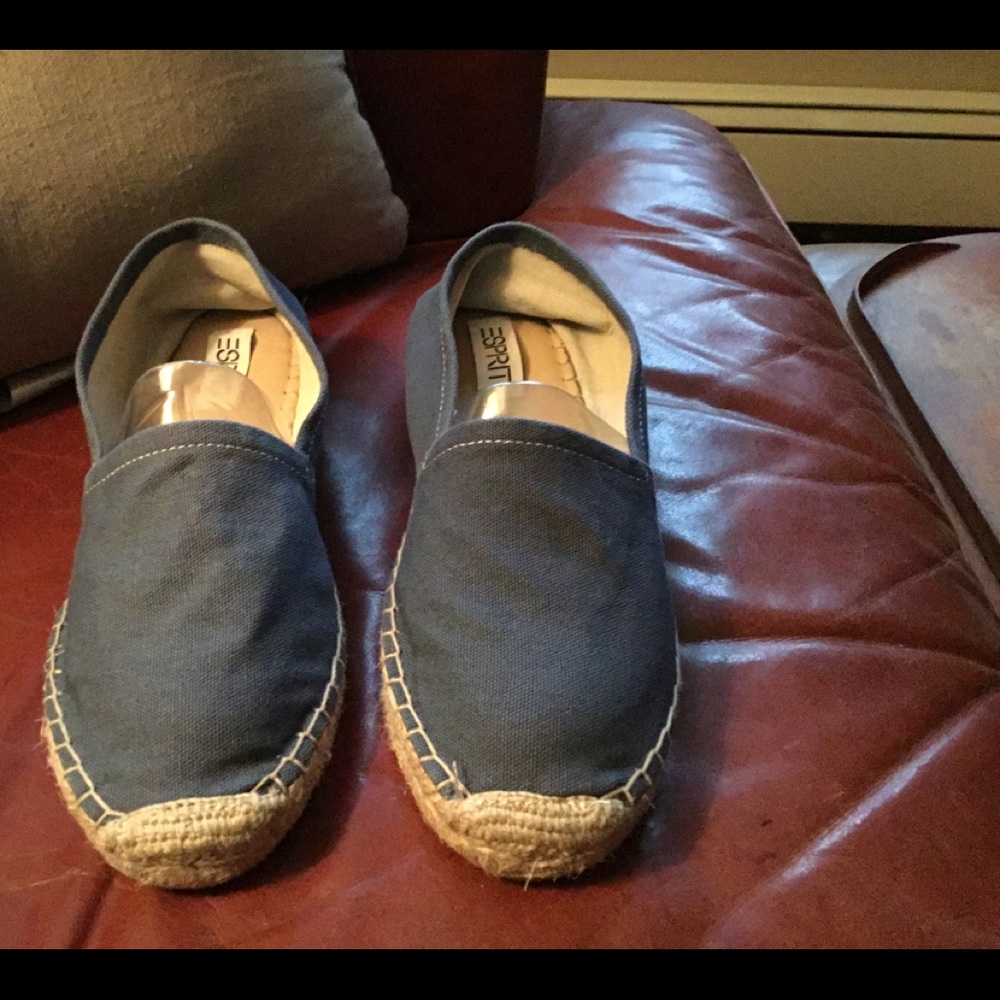 Blue espadrilles